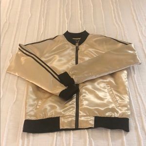 Forever 21 Gold Bomber Jacket